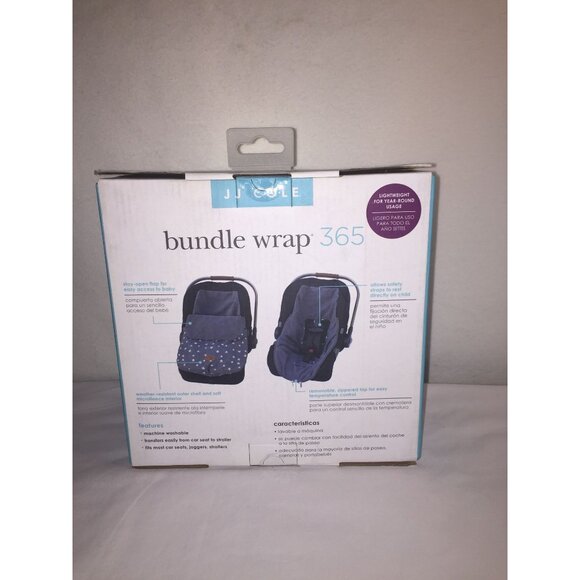 JJ Cole Bundle Wrap 365 Infant Stroller & Car Seat Cover Microfleece Star Design - Picture 7 of 7